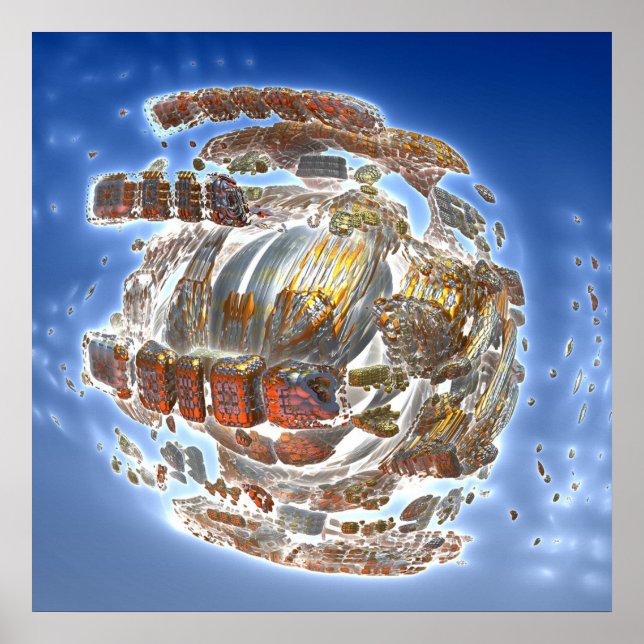 Spaceship Disintegration Poster (Front)