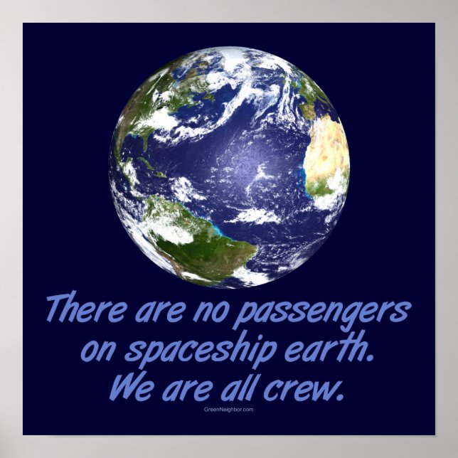 Spaceship Earth, Environment Poster (Front)