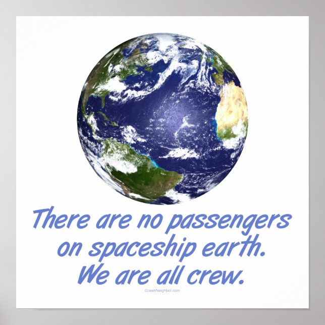 Spaceship Earth, Environment Poster (Front)