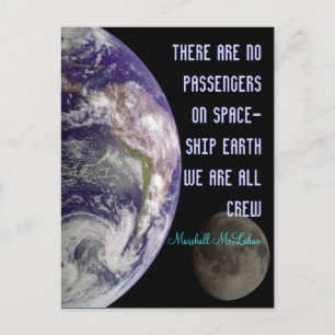 spaceship earth postcard