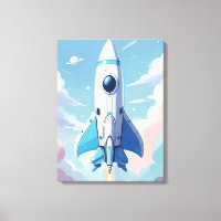 Spaceship flying in the sky
