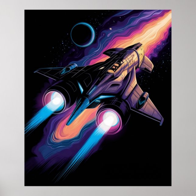 Spaceship Futuristic Poster (Front)