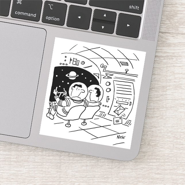 Spaceship in Outer Space has Mail Delivered (Detail)