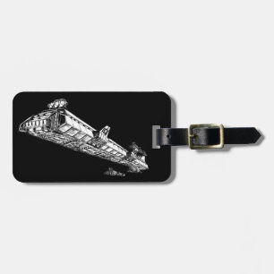 Spaceship Luggage Tag