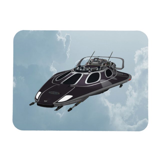 Spaceship Magnet (Horizontal)