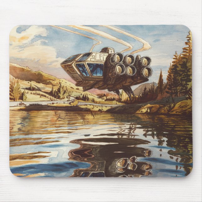 spaceship mouse mat (Front)