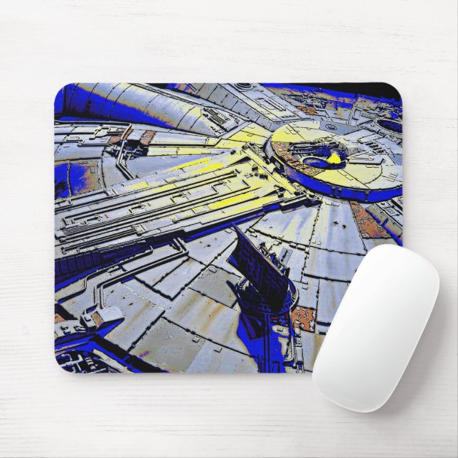 Spaceship  mouse mat (With Mouse)