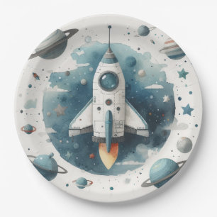 Spaceship Paper Plate