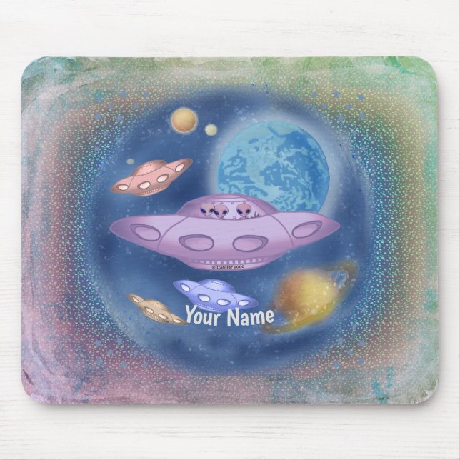 Spaceship Roadtrip  Mouse Pad (Front)