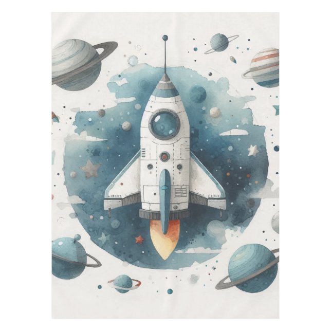 Spaceship Tablecloth (Front)