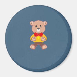 Spaceship Teddy Bear  Magnet