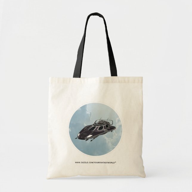 Spaceship Tote Bag (Front)