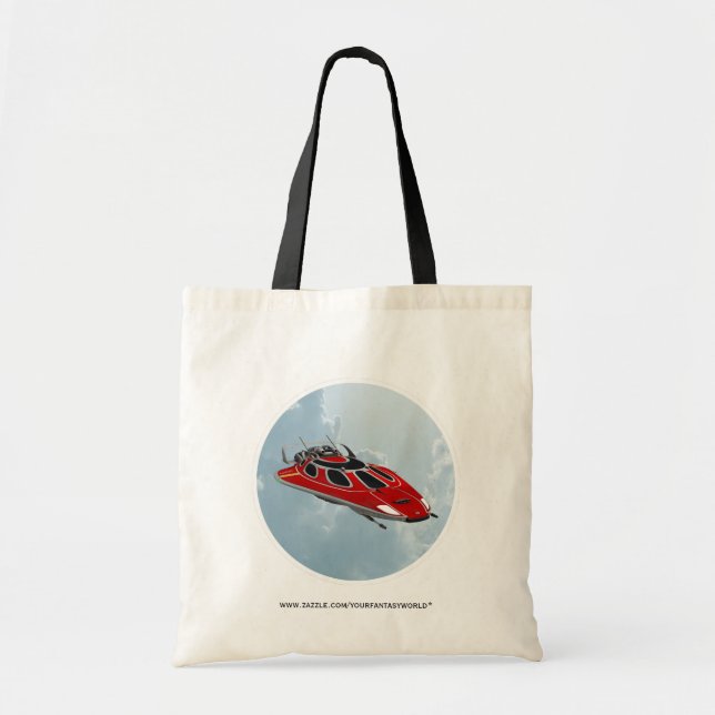 Spaceship Tote Bag (Front)