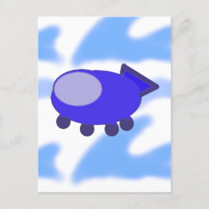 Spaceship Trip Postcard
