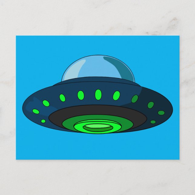 SPACESHIP UFO ART Postcards (Front)