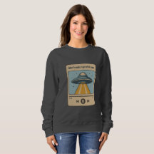 spaceship with new theme sweatshirt design