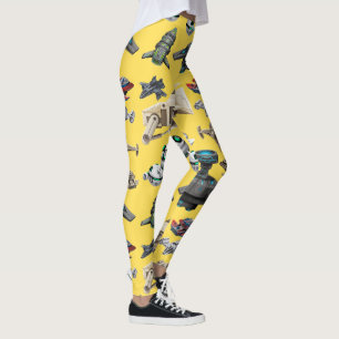 Spaceships, Robots, Droids Leggings