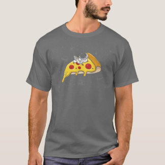 Spacesuit Laying on Pizza Slice, Funny Fast Food A T-Shirt