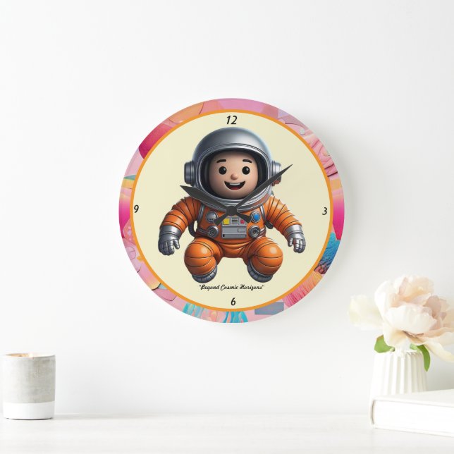 "Spacetime Adventure" Large Clock (Home)