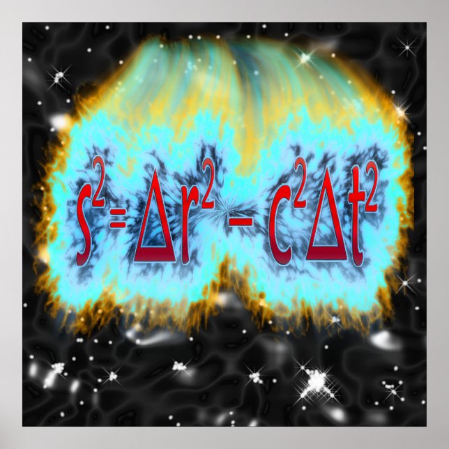 Spacetime Interval Poster (Front)