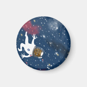 Spacewalking Astronaut Among the Stars Magnet