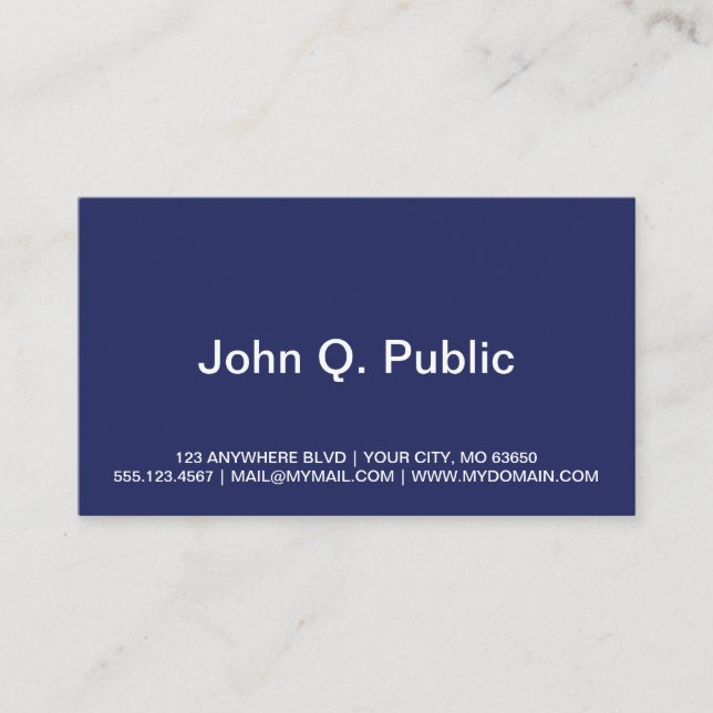 Spacey Atlanta Business Card (Front)