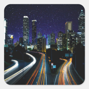 Spacey Atlanta Square Sticker