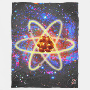 Spacey Atomic Fleece Blanket