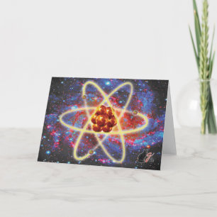 Spacey Atomic Greeting Card