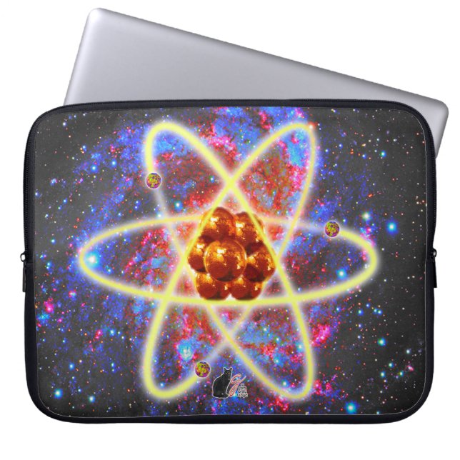 Spacey Atomic Laptop Sleeve (Front)