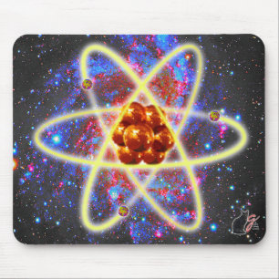 Spacey Atomic Mouse Pad