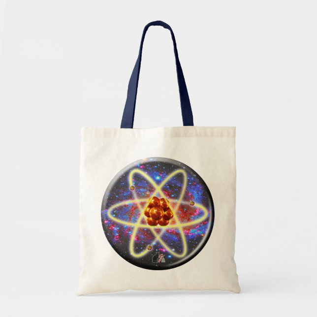 Spacey Atomic Tote Bag (Front)
