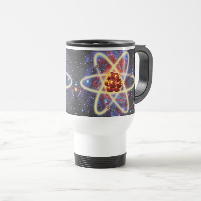 Spacey Atomic Travel Mug (Front Right)