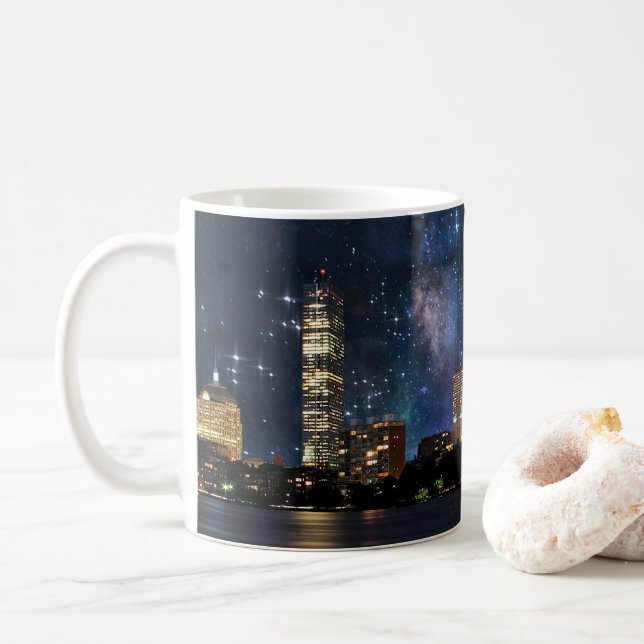 Spacey Boston Coffee Mug (With Donut)
