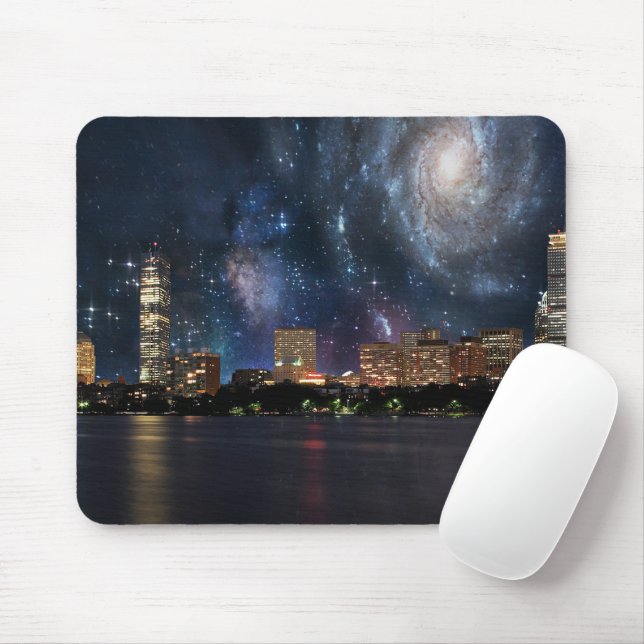 Spacey Boston Mouse Mat (With Mouse)