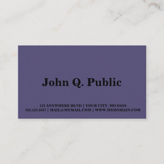 Spacey Chicago Business Card (Front)