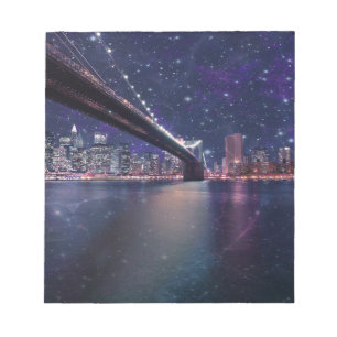 Spacey Manhattan Skyline Notepad