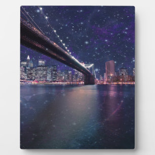 Spacey Manhattan Skyline Plaque