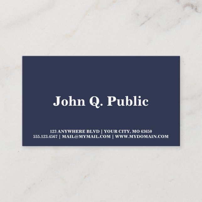 Spacey Pittsburgh Business Card (Front)
