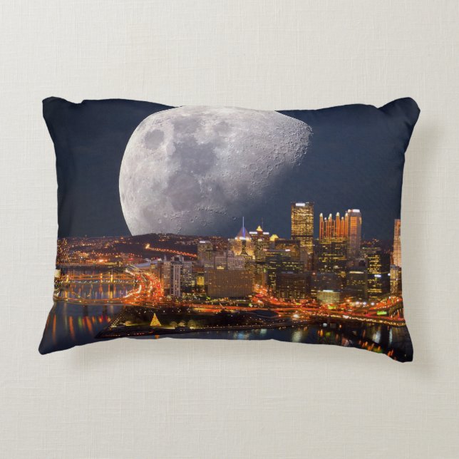Spacey Pittsburgh Decorative Cushion (Back)