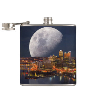Spacey Pittsburgh Hip Flask