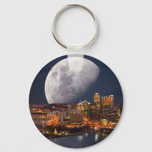 Spacey Pittsburgh Key Ring