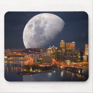 Spacey Pittsburgh Mouse Mat