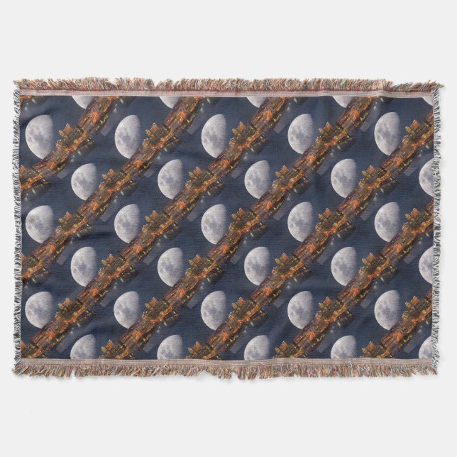 Spacey Pittsburgh Throw Blanket (Front)