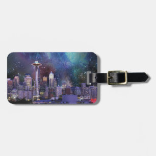 Spacey Seattle Luggage Tag