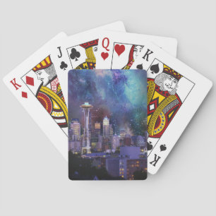 Spacey Seattle Playing Cards