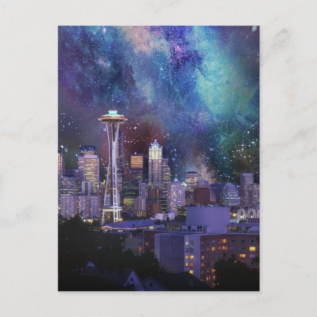Spacey Seattle Postcard (Front)
