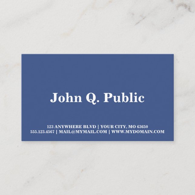 Spacey St. Louis Business Card (Front)
