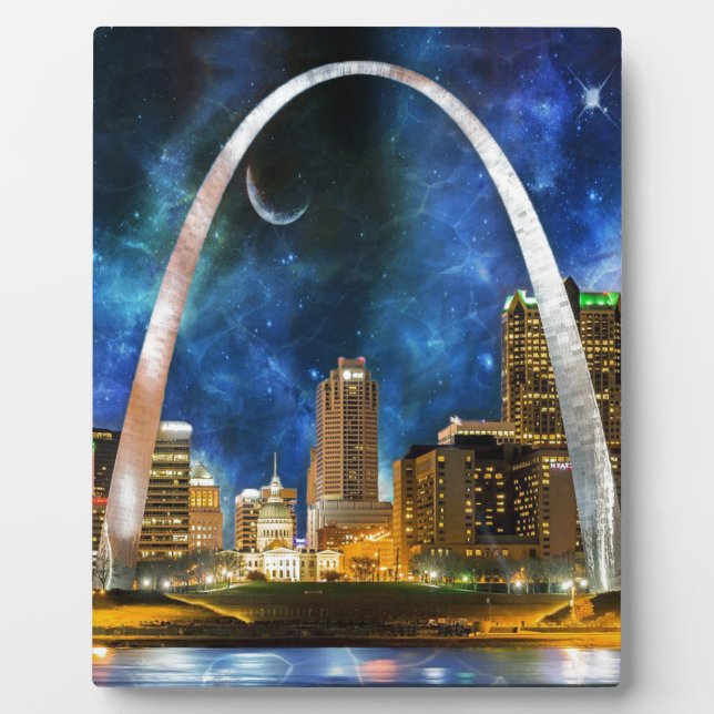 Spacey St. Louis Skyline Plaque (Front)