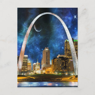 Spacey St. Louis Skyline Postcard